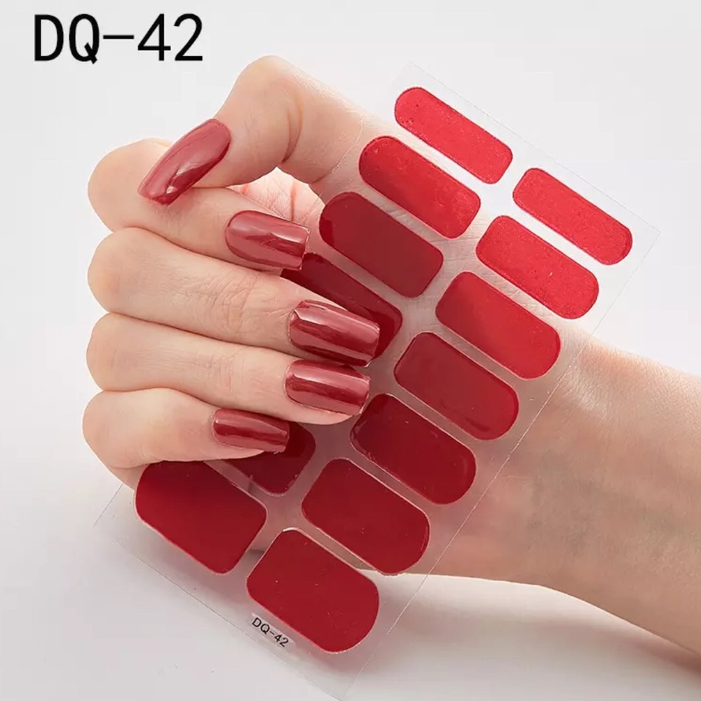 Sexy Red Nail Strips Manicure